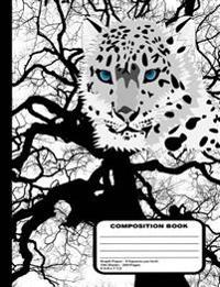 Snow Leopard Composition Notebook 200 Graph Paper Pages