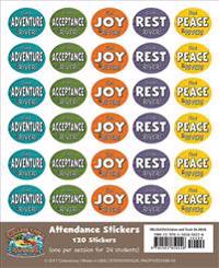 Vacation Bible School (Vbs) 2018 Rolling River Rampage Attendance Stickers (Pkg of 24): Experience the Ride of a Lifetime with God!