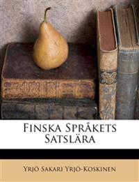 Finska Språkets Satslära