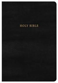 NKJV Super Giant Print Reference Bible, Classic Black Leathertouch, Indexed