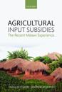 Agricultural Input Subsidies