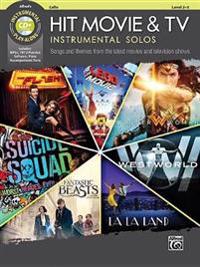 Hit Movie & TV Instrumental Solos for Strings: Songs and Themes from the Latest Movies and Television Shows (Cello), Book & CD