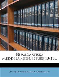 Numismatiska Meddelanden, Issues 13-16...