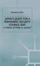 Japan's Quest for a Permanent Security-Council Seat