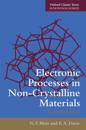 Electronic Processes in Non-Crystalline Materials