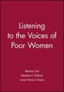 Listening to the Voices of Poor Women