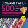 Origami Paper 500 sheets Chiyogami Designs 6 inch 15cm