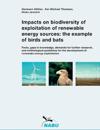 Impacts on biodiversity of exploitation of renewable energy sources