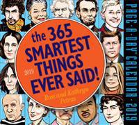 2019 the 365 Smartest Things Ever Said! Page-A-Day Calendar