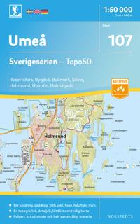 107 Umeå Sverigeserien Topo50 : Skala 1:50 000