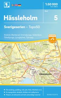 5 Hässleholm Sverigeserien Topo50 : Skala 1:50 000