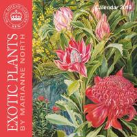 Kew Gardens - Exotic Plants by Marianne North - mini wall calendar 2019