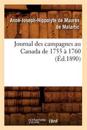 Journal Des Campagnes Au Canada de 1755 ? 1760 (?d.1890)