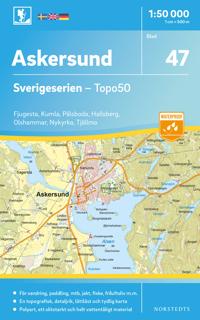 47 Askersund Sverigeserien Topo50 : Skala 1:50 000