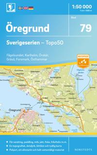 79 Öregrund Sverigeserien Topo50 : Skala 1:50 000