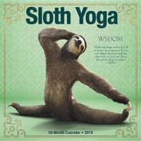 Sloth Yoga 2019 Wall Calendar