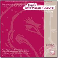 Dodo Family Planner Calendar 2019 - Month to View with 5 Daily Columns