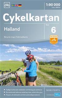 Cykelkartan Blad 6 Halland : Skala 1:90.000