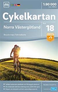 Cykelkartan Blad 18 Norra Västergötland : Skala 1:90.000