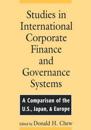 Studies in International Corporate Finance and Governance Systems