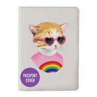 Berkley Bestiary Rainbow Kitten Passport Cover