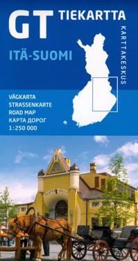 FINLAND OOST ITSUOMI ROAD MAP