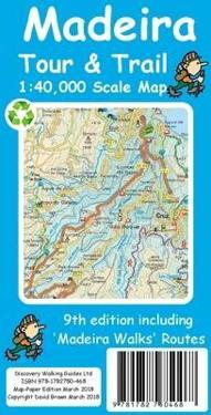 Madeira Tour & Trail Paper Map 9th edition