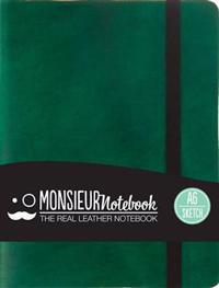 Monsieur Notebook - Real Leather A6 Green Sketch