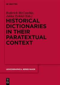 Historical Dictionaries in Their Paratextual Context