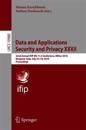 Data and Applications Security and Privacy XXXII