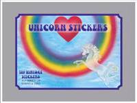 Unicorn Stickers - 124 Vintage Stickers in a Variety of Shapes and Sizes.