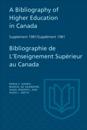 Bibliography of Higher Education in Canada Supplement 1981 / Bibliographie de l'enseignement superieur au Canada Supplement 1981