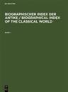 Biographischer Index der Antike / Biographical Index of the Classical World