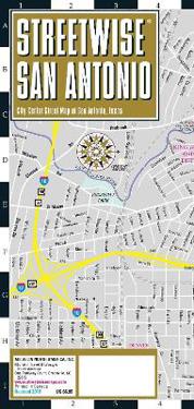Streetwise Map San Antonio - Laminated City Center Street Map of San Antonio