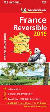 France - reversible 2019 - Michelin National Map 722
