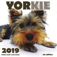 Yorkie 2019 Mini Wall Calendar (UK Edition)