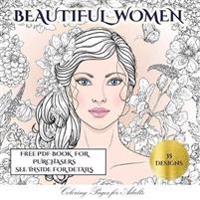 Beautiful Women Coloring Pages for Adults: An Adult Coloring (Colouring) Book with 35 Coloring Pages: Beautiful Women (Adult Colouring (Coloring) Book