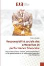 Responsabilité sociale des entreprises et performance financière