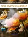 Next Beautiful Blossoms - Grayscale Coloring Book for Adults