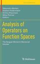 Analysis of Operators on Function Spaces