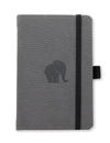 Dingbats* Wildlife A6 Pocket Dotted - Grey Elephant Notebook