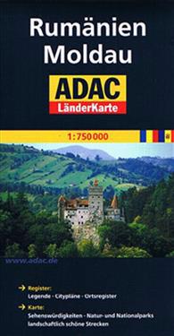 ADAC LänderKarte Rumänien, Moldau 1:750 000