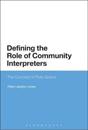 Defining the Role of Community Interpreters