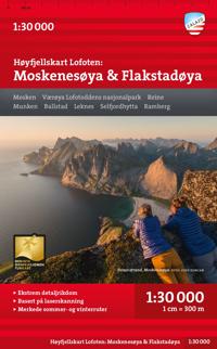 Høyfjellskart Lofoten: Moskenesøya & Flakstadøya 1:30.000