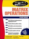 Schaum's Outline of Matrix Operations