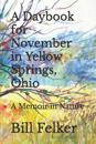 A Daybook for November in Yellow Springs, Ohio