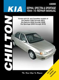 Chilton: Kia Sephia, Spectra & Sportage 1994-10 Repair Manual