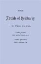 Annals of Newberry [South Carolina]. in Two Parts [Bound in One Volume]