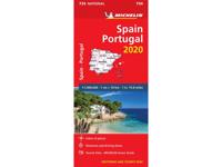 Spanien Portugal 2020 Michelin 734 Karta - Vägatlaser - karta, falsad