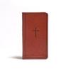 CSB Single-Column Pocket New Testament, Brown LeatherTouch